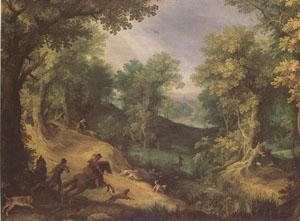 Paul Bril Stag Hunt (mk05) oil painting picture